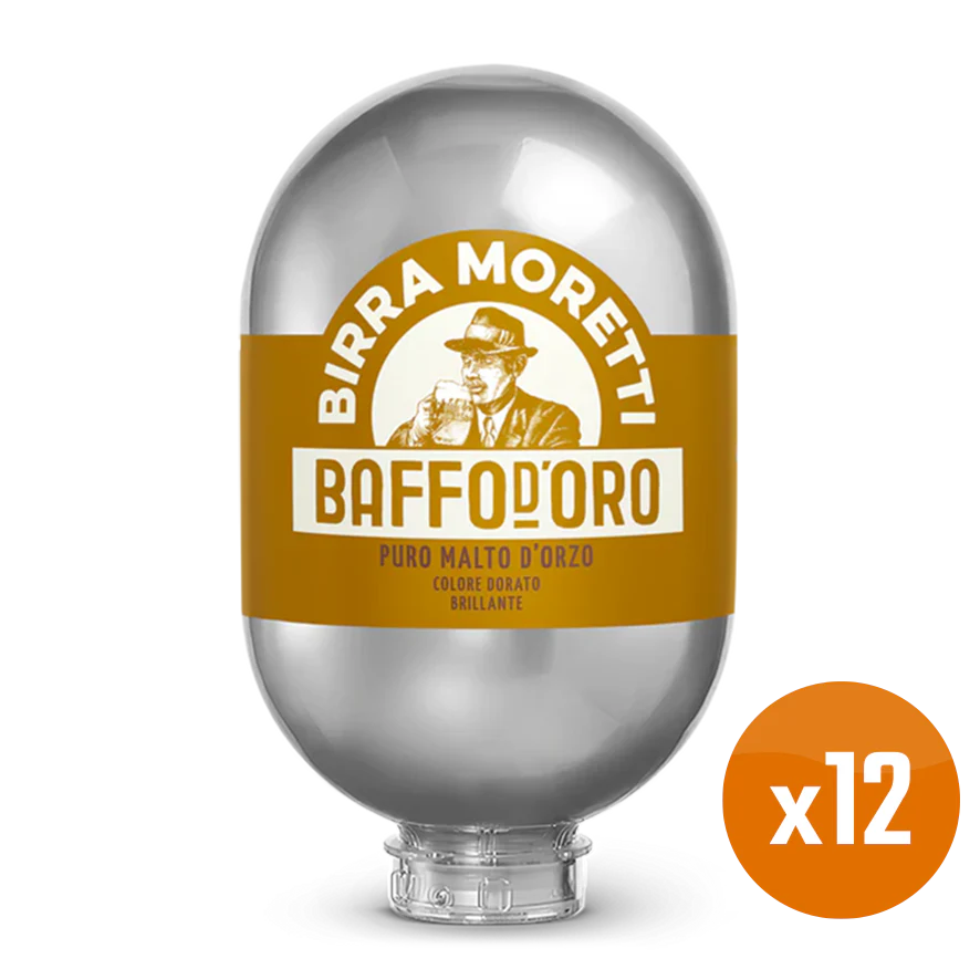 Birra Moretti Baffo D'Oro Bundle - 12x 8L BLADE Kegs